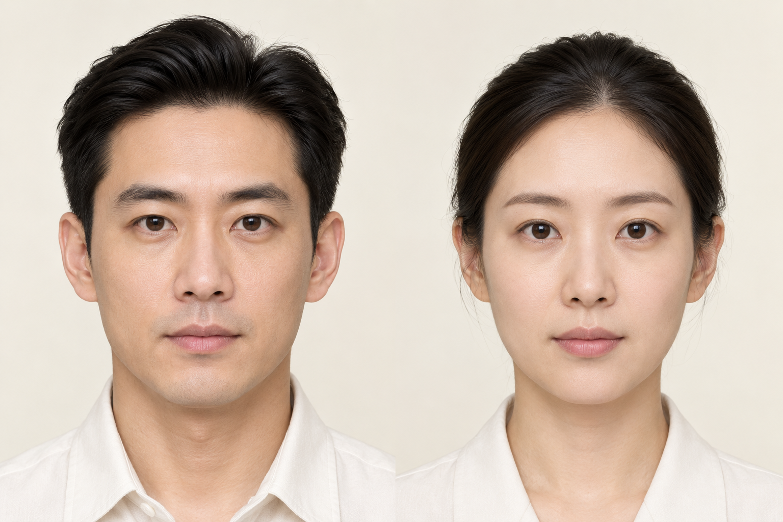 AI 生成男性正面參考模特兒